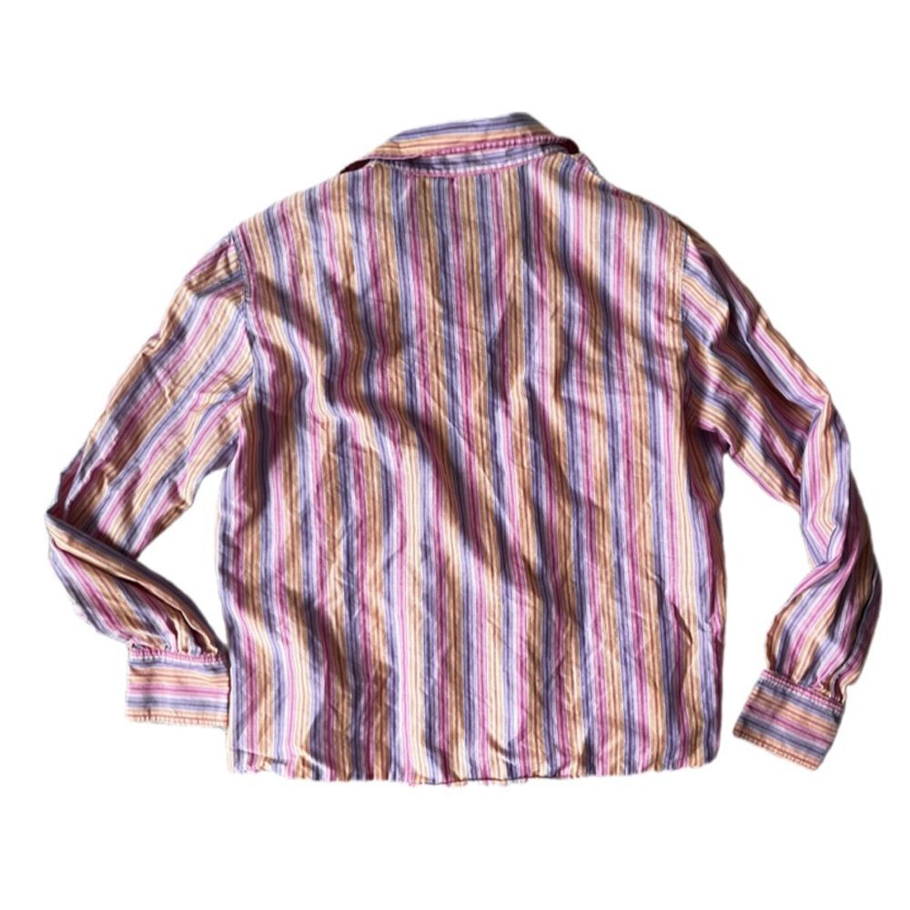 Escada sport striped button up PINK LARGE - Picture 2 of 7